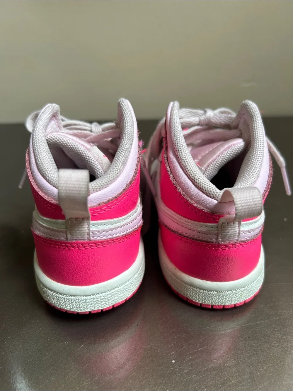Nike Kids High-Top Sneakers - Hot Pink & Light Pink